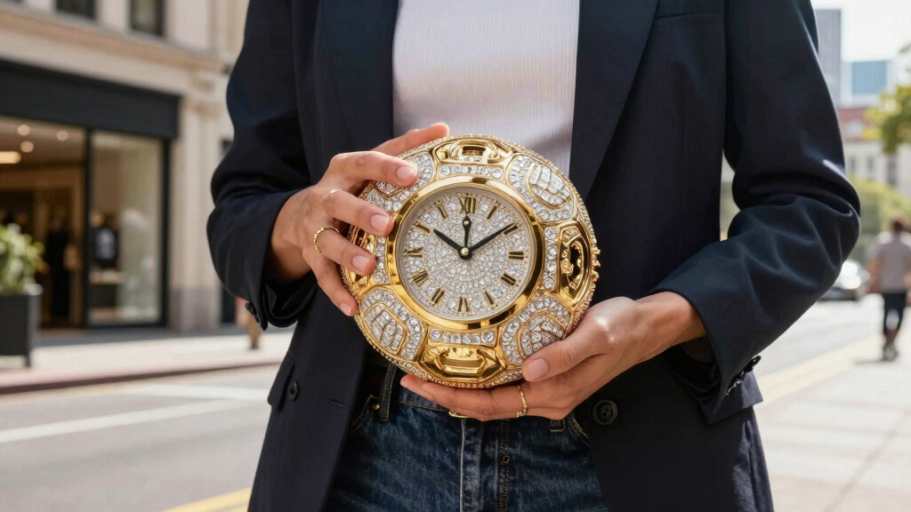 Louis Vuitton Offers a Soccer Ball-Shaped Gold and Diamond Clock as Part of a Special Collaboration